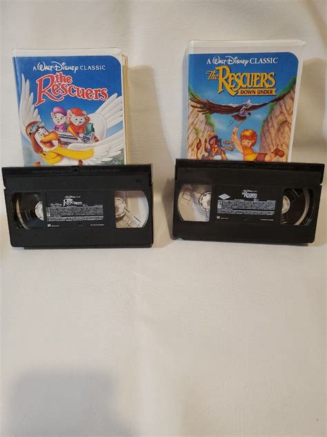 Mavin The Rescuers And Rescuers Down Under Vhs Tape Walt Disney