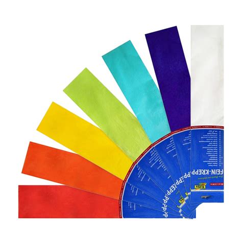 Folia Crepe Paper Rainbow Set 250cm X 50cm 7 Pack Folia 123ink Ie