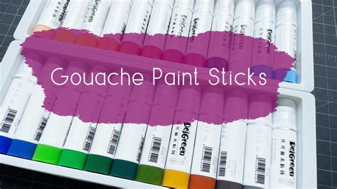 Gouache Paint Sticks For Urban Sketching YouTube