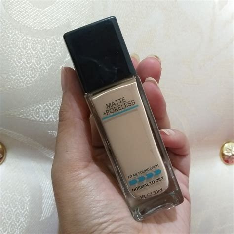 Maybelline Fit Me Foundation 125 Nude Beige Matte Poreless Kesehatan Kecantikan Rias Wajah