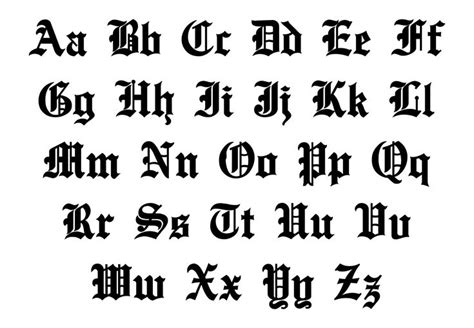 10 Best Printable Old English Alphabet A Z Pdf For Free Old English