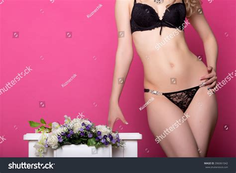 Beautiful Sexy Body Lingerie On Pink Stock Photo Shutterstock