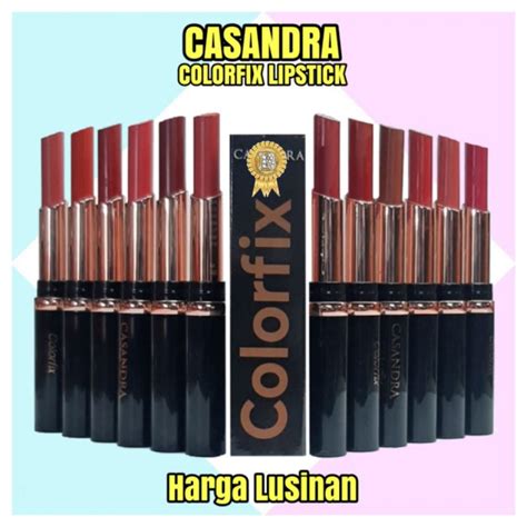 Jual Lipstick Casandra Colorfix Harga Box Shopee Indonesia