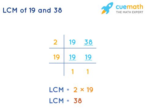 Lcm Of 19 And 38 How To Find Lcm Of 19 38