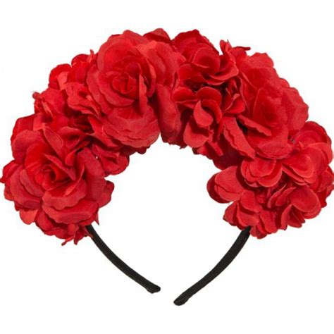 Verkleed Diadeem Met Bloemen Frida Rood Halloween Fun En Feest