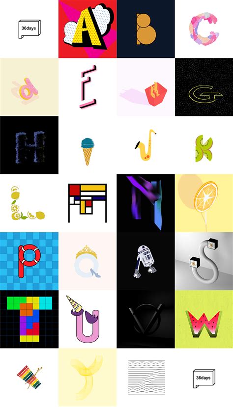 36 Days Of Type Alphabet Behance