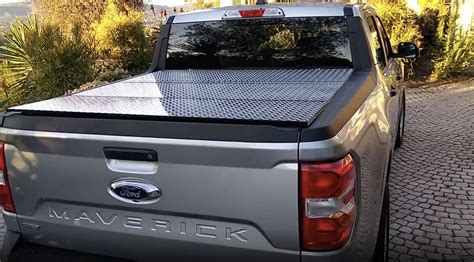 Lomax Diamond Plate Hard Tri Fold Tonneau Cover Installed Page 2 Mavericktruckclub 2022