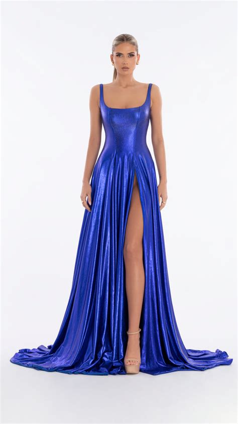 Long Royal Blue Dress – ALBINA DYLA