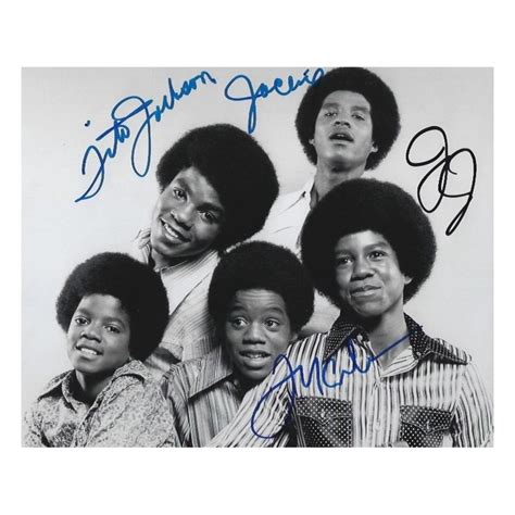 Jackie, Jermaine, Marlon & Tito JACKSON - JACKSON 5 Autograph