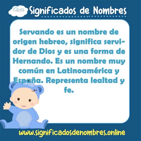 Significado De Servando Apodos Origen Y M S