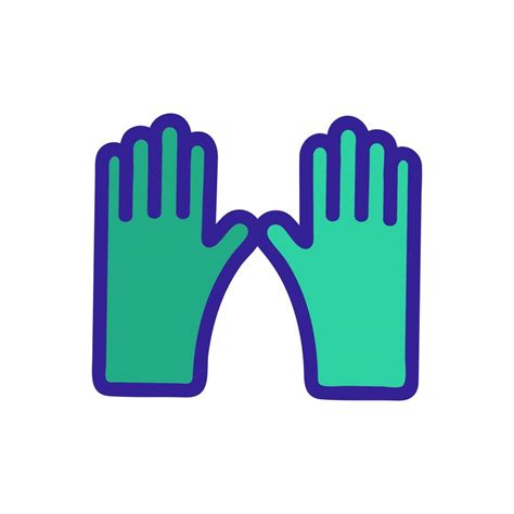 Guantes Para Limpiar El Icono Del Vector Ilustraci N De S Mbolo De