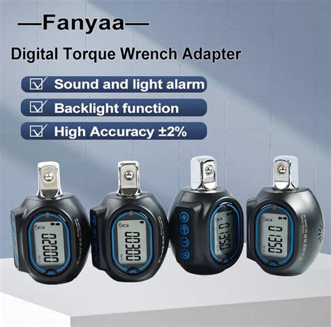 Fanyaa Digital Torque Wrench Adapter For Bike Bicycle Car Hand Tool ...