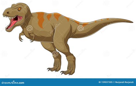 Angry Tyrannosaurus Rex Vector Illustration Cartoondealer