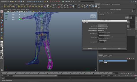 Maya - Rigging character with separate body parts — polycount