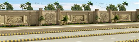 Classical Boundary Wall Design Decoration Ideas