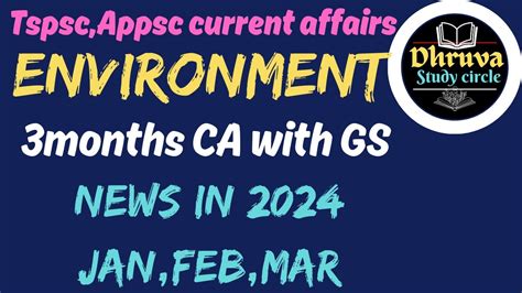 Appsc Tspsc 3Months Current Affairs 2024 ENVIRONMENT CA 2024 Jan