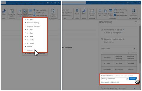 How To Use Send Later Boomerang For Outlook Help