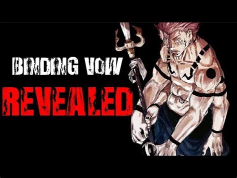 Sukuna S Binding Vow FINALLY REVEALED Jujutsu Kaisen YouTube