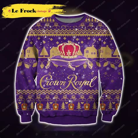 Buy Crown Royal 3d All Over Print Knitting Pattern Crown Royal Ugly