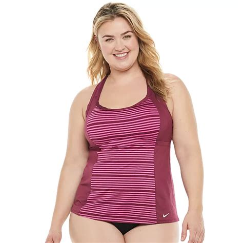 Plus Size Nike Racerback Tankini Top