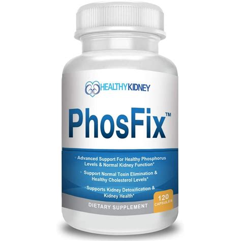 Phosfix Kidney Health Cleanse Renal Supplement Supports Normal