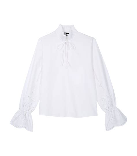 Sale The Kooples Cotton Broderie Anglaise Shirt Harrods IN