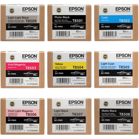 Epson T Ultrachrome Hd Ink Cartridge Set B H Photo Video