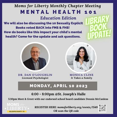 Event Chapter Meeting Mental Health 101 Education Edition