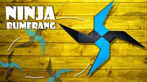 Ninja Stern Bumerang Origami Aus A Papier Basteln Paper Ninja Star