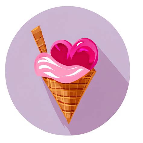 Valentines Day Ice Cream · Creative Fabrica