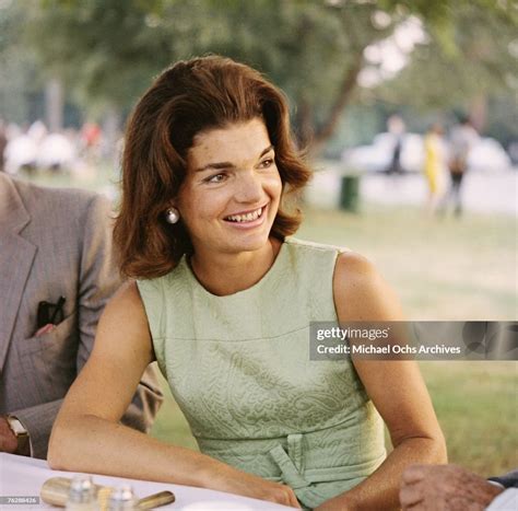 Former First Lady Jacqueline Kennedy Enjoys Herself At A Picnic Circa