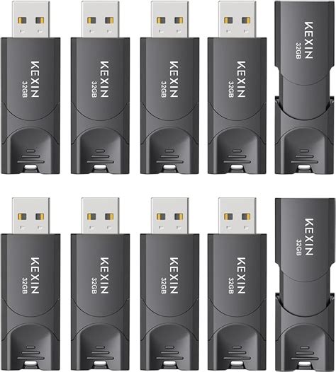 Amazon KEXIN 32GB USB Flash Drives 10 Pack Thumb Drives Data