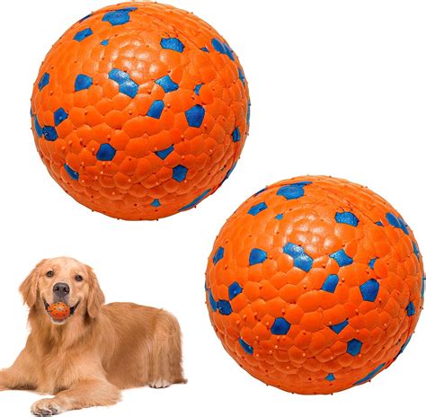 2 Stück Hundeball Hundespielzeug Ball Unzerstörbar Gummi Hohe Dehnbar