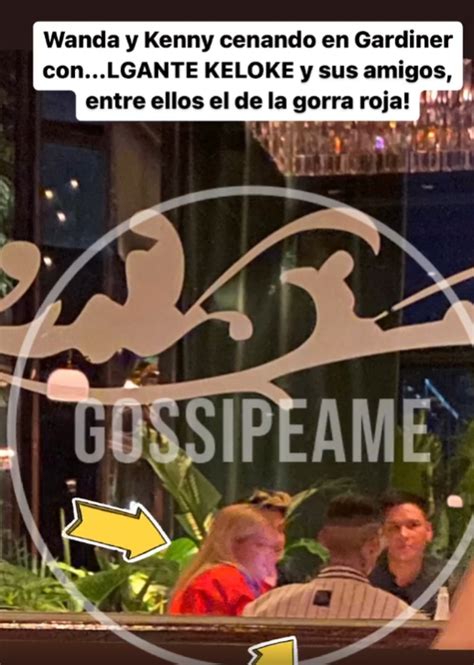 Se Filtr Una Foto De Wanda Nara Y L Gante Cenando Juntos