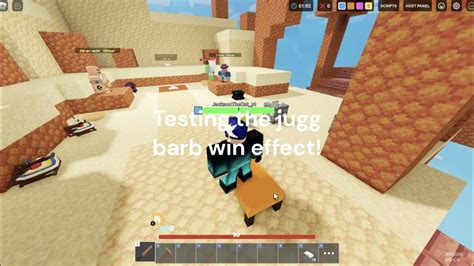 Juggernaut Barbarian Win Effect Roblox Bedwars Youtube