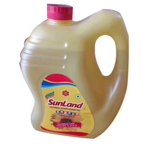 Liquid Sunland Refined Sunflower Oil Packaging Size 5 Litre