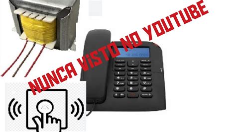 Como Fazer Uma Campainha Caseira Telefone Velho E Um Transformador