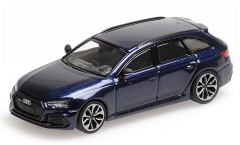 Miniature Audi RS4 1 87 Minichamps Avant B9 Metallise Bleue 2018