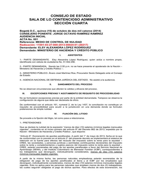 CONSEJO DE ESTADO SALA DE LO CONTENCIOSO ADMINISTRATIVO SECCIÓN CUARTA