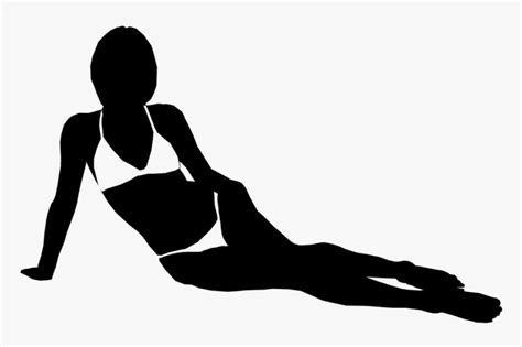 Sexy Woman Lying Down Silhouette