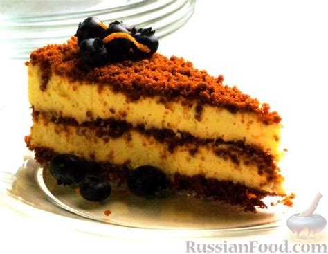 Рецепт: Имбирный чизкейк без выпечки на RussianFood.com
