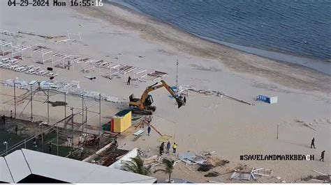 Video Fg Bulldozes Landmark Beach As Businesses Reduce To Rubble