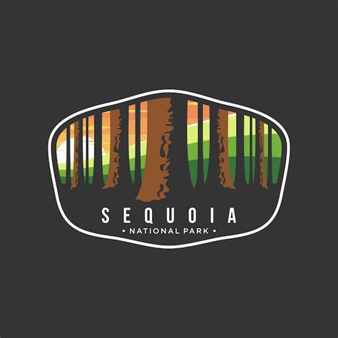 Illustration Du Logo Du Patch Embl Me Du Parc National De Sequoia