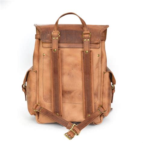 Vintage Leather Backpack - Handmade Laptop Backpack in Rustic Leather ...