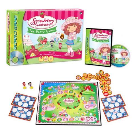 Strawberry Shortcake Tea Party Game Web From The Box Back