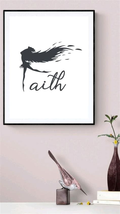 Faith Wall Art, Faith Printable, Digital Download, Faith Wall Decor ...