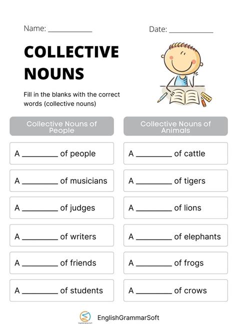 Collective Nouns Activity Sheets