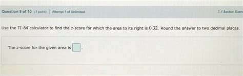 Solved Question 9 Of 10 1 Point Attempt 1 Of Unlimited 71