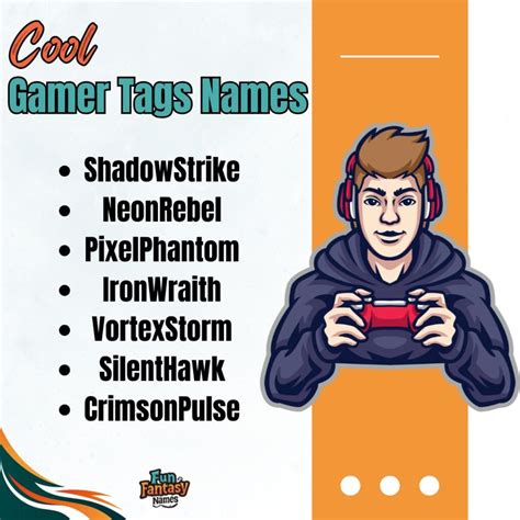500+ Cool Gamertags & Names: Best For Gamer Guys