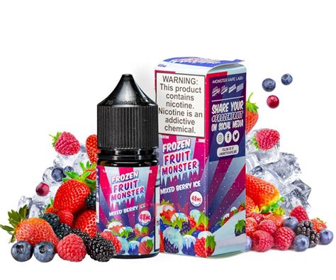 Frozen Fruit Monster Mixed Berry Ice Salt Nic 30ml Usa By